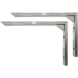 Coppia reggimensola in alluminio cromato cm 30x19 h portata 30 kg cadauno características