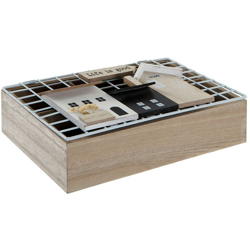 Scatola per Infusioni Life is Good Legno Metallo (26 x 17 x 8 cm) - Dkd Home Decor en oferta