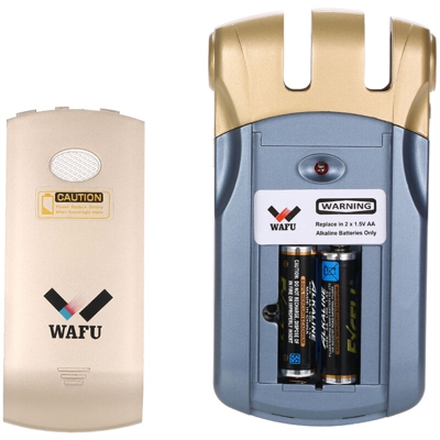 WAFU WF-018 Serratura con telecomando senza fili di sicurezza Ingresso senza chiave invisibile per porta Serratura intelligente in lega di zinco in