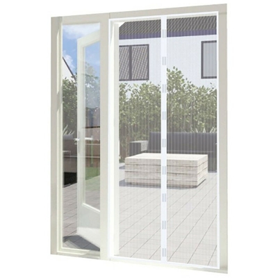 909 OUTDOOR Zanzariera Magnetica 100 x 210, Zanzariera Finestra e Porta Finestra, Zanzariera Bianca Chiusura Automatica, Tenda Zanzariera Resistente