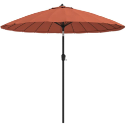 vidaXL Ombrellone da Esterni con Palo in Alluminio 270 cm Terracotta - Arancione características
