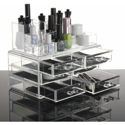 Portagioielli portaoggetti in acrilico trasparente per contenitori per cassetti per componenti dell'organizzatore cosmetico en oferta