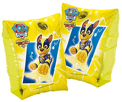 Smart Planet Pali da nuoto Paw Patrol – Maniche galleggianti gonfiabili – Salvagente per bambini da 1 a 6 anni – 11 – 30 kg – Giallo – Chase
