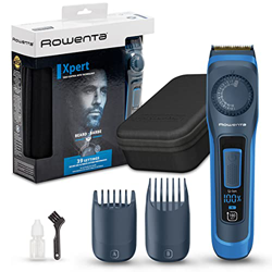 Rowenta Virtuo Expert TN3840 - Tagliacapelli da uomo, lame in titanio, 180 min autonomia, 39 lunghezze di taglio, facile pulizia, lame in titanio, reg precio