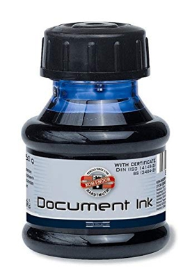 KOH-I-NOOR - Boccetta di inchiostro per penna stilografica, 50 g, colore nero