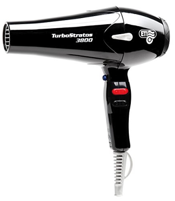 Comair Turbostratos 3800 - Asciugacapelli, 2400 W, Colore: Nero