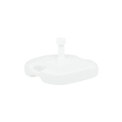 vidaXL Base per Ombrellone Riempibile con Sabbia/Acqua Sostegno per Parasole Fermo Supporto Base di Appoggio 16L Bianca in Plastica precio