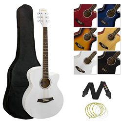 TIGER Con Spalla Mancante Chitarra Acustica Kit, Full Size, Cutaway, Bianco (White) características