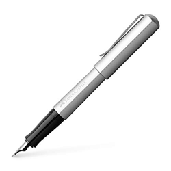 Faber-Castell - Penna stilografica Hexo Penna stilografica B. FEDER: B argento en oferta
