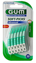 GUM SOFTPICKS ADVANCE SCOVOLINO SMALL GOMMA 30 PEZZI características