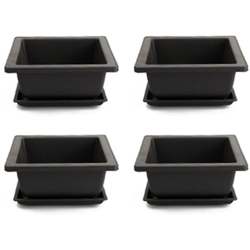 Asupermall - Quadrato rettangolare versione leggera versione profonda antico imitazione argilla viola vaso succulento giardinaggio vaso verde vaso di características