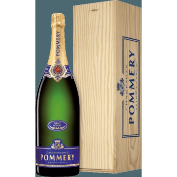 CHAMPAGNE POMMERY - BRUT ROYAL - JEROBOAM IN CASSA DI LEGNO