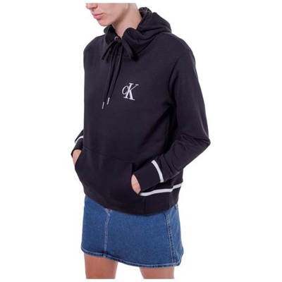 Felpa Donna Con Cappuccio E Ricamo Logo