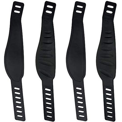 4 cinghie a pedale per cyclette, resistenti, regolabili, lunghezza universale, si adatta alla maggior parte dei pedali della bicicletta, per la casa o