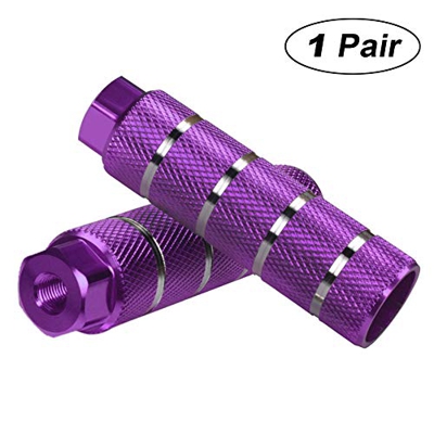 Helaryfreemear - set di 2 pezzi, pedale BMX in lega di alluminio, antiscivolo, Purple, 2