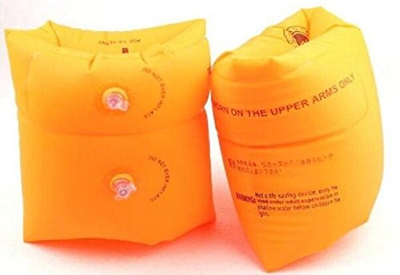 Eidyer Bracciali gonfiabili da Nuoto, 2-Pack, Float Roll up Sleeves for Children Bambini Che imparano a Nuotare, Anello di Nuoto Galleggiante per Bamb
