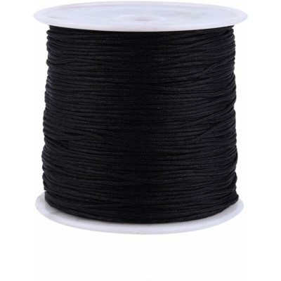 Briday - GLOGLOW 20 Colori 100 M x 0.8mm Rattail Satin Nylon Trim Cordoncino Cinese Nodo per Collana Bracciale Con Perline