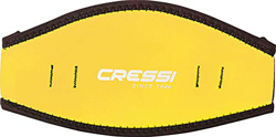 Cressi Mask Strap Cover, Testiera in Neoprene per Maschere Subacquee Unisex Adulto, Giallo, Universale precio