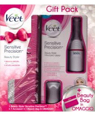 Veet Sensitive Precision Beauty Styler + Beauty Bag in Omaggio