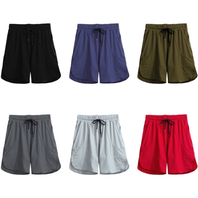 Men Sports Shorts Drawstring Elastic Waist Side Pockets Breathable Quick-Drying Running Shorts,Tipo XX-Large, Grigio chiaro - Tipo XX-Large, Grigio