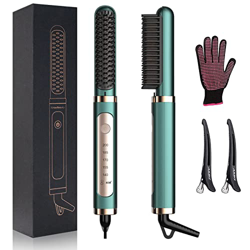 Spazzola lisciante per capelli, spazzola lisciante ionica 2 in 1 e ferro arricciacapelli, tecnologia di riscaldamento in ceramica più veloce di 25 sec precio