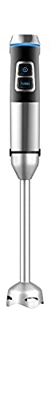 MyWave MWBTM-XXL - Frullatore a mano da 1500 W con piedino XXL, funzione turbo luce LED, controllo velocità variabile, corpo e asta in acciaio inox
