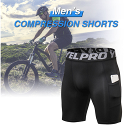 4 Packs Men Elastic Shorts Active Workout Underwear with Pocket,Tipo XXL, blu scuro e grigio e nero e rosso - Tipo XXL, blu scuro e grigio e nero e precio
