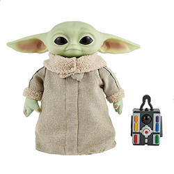 Roulette Ou Disney Star Wars The Mandalorian The Child Grogu Animato, Personaggio Radiocomandato con Movimenti e Suoni, Peluche Giocattolo, da 30 cm,  precio