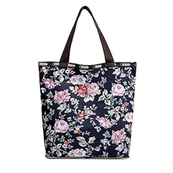Sweetneed chida yi Grande Borsa Da Spiaggia Idrorepellente, Borsa Per La Spesa Pieghevole Stampata Con Chiusura Zip, Borsa Da Spiaggia In Tela Shopper precio