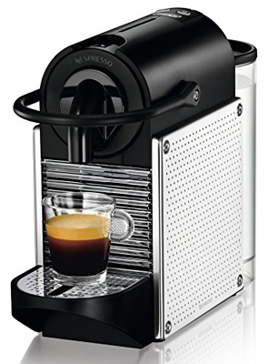 Nespresso Pixie EN125.M macchina per caffè espresso di De'Longhi, colore Metal Steel Dots