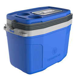 Borsa frigo portatile rigida 20 l più completa di tutte le per campeggio, spiaggia, montagna, trekking, campeggio, colore: blu en oferta