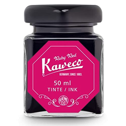 Kaweco Inchiostro in vetro rosso rubino, solubile in acqua, vegano, 50 ml, 10002197 características