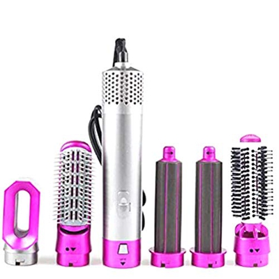 Wawogic Asciugacapelli Elettrico Asciugacapelli Ferro arricciacapelli Rotante Asciugacapelli Spazzola per asciugacapelli Professionale 5 in 1 Spazzola