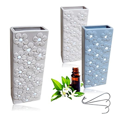 Set di 3 deodoranti per termosifoni sospesi, umidificatori per radiatore in ceramica Evaporatore acqua in ceramica per il riscaldamento 1 x regalo di 
