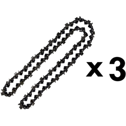 Set di 3 catene 76 maglie per motosega en oferta