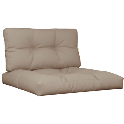 vidaXL Cuscini per Divani su Pallet 2 pz Grigio Talpa - Grigio talpa