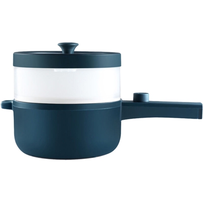 Pentola elettrica da 1,8 l 220 V Fornello elettrico Padella Fornello rapido per tagliatelle antiaderente con coperchio per bistecca Uovo Riso fritto