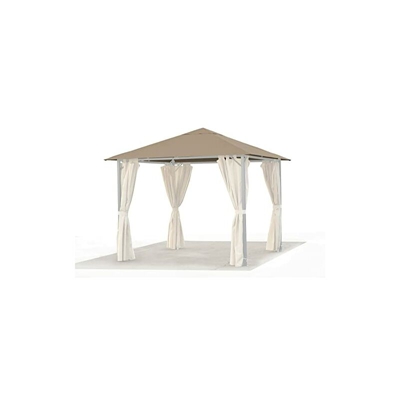 GRASEKAMP Qualität seit 1972 48273 GRASEKAMP-Gazebo di Ricambio per Giardino, 3 x 3 m, Colore: Tortora, Marrone, L x B 300 x 300 cm
