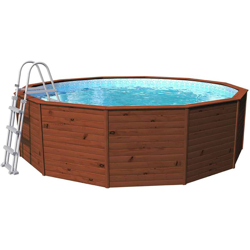 Piscina Pannelli in Legno K2O 375x127 cm Pompa Filtro a Sabbia 3.028 L/H con Scaletta precio