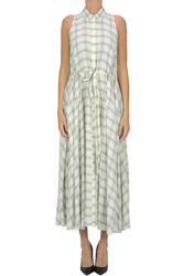 Checked print shirt dress características