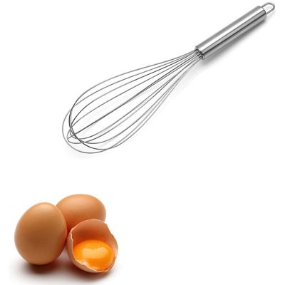 Asupermall - Frullino per uova da 12 pollici per uso domestico Frullatore per dolci manuale per uso domestico Latte per uova Frullino per uova da