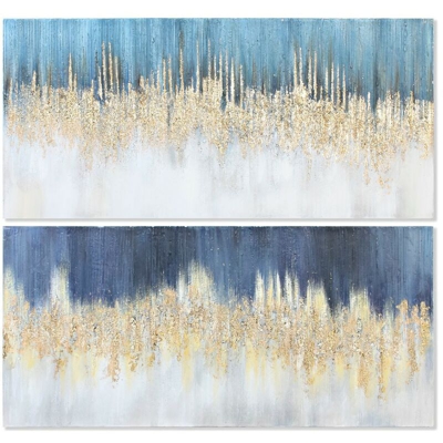 Quadro Rain Abstract (2 pcs) (150 x 4 x 70 cm) - Dkd Home Decor