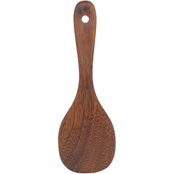 Cucchiaio per riso in weng¨¦ Cucchiaio per riso antiaderente Pala per riso Resistente al calore Utensile da cucina in legno naturale Cucchiaio per en oferta