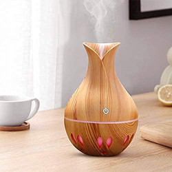 Tiamu 130ml Ambiente Umidificatore Bambini Aria Camera Diffusore con Luce LED, Diffusore di Oli Essenziali Forma a Vaso, Umidificatore Bambini Sonno S en oferta