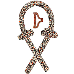 Shakary Set di arricciacapelli in gomma, senza calore, con motivo leopardato en oferta