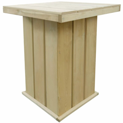 Tavolo da Bar Esterno Legno di Pino Impregnato FSC 75x75x110cm en oferta