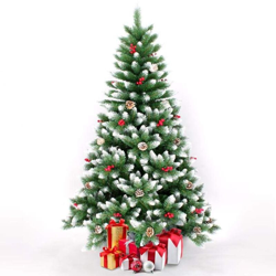 Albero di Natale artificiale 240 cm addobbato con decorazioni Oslo en oferta