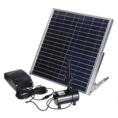 15W 17V Fontana Pannello Solare Kit Pompa Acqua Telecomando Giardino 4400mAh 150cm