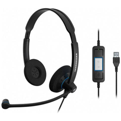Cuffie con Microfono Connessione USB Nera 2.1 m características