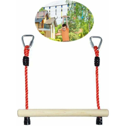 Altalena trapezoidale in legno con barra delle scimmie, altalena per ostacoli per bambini, anello per asta in legno, allenamento per l'arrampicata, precio